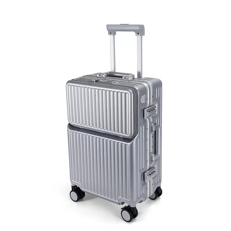 JMT-168266 Lightweight Unisex Retractable Spinner Luggage with Durable Aluminium Frame and TSA Lock for Travel