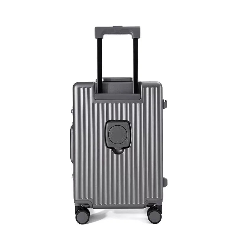 JMT-168266 Lightweight Unisex Retractable Spinner Luggage with Durable Aluminium Frame and TSA Lock for Travel