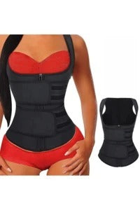 JMT-168778 Double Waist Corset Vest for Body Shaping and Support in Polyester Fiber