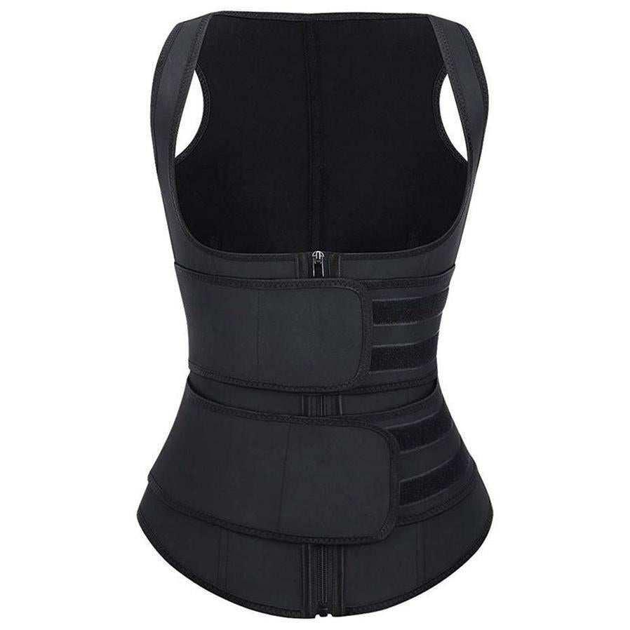 JMT-168778 Double Waist Corset Vest for Body Shaping and Support in Polyester Fiber