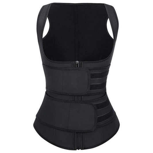JMT-168778 Double Waist Corset Vest for Body Shaping and Support in Polyester Fiber