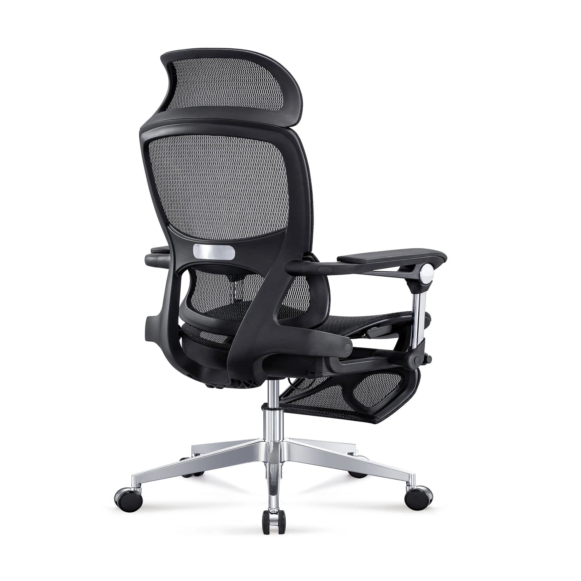 JMT-169290 Adjustable Lumbar Support Ergonomic Executive Desk Chair with Footrest and Swivel Recline Function