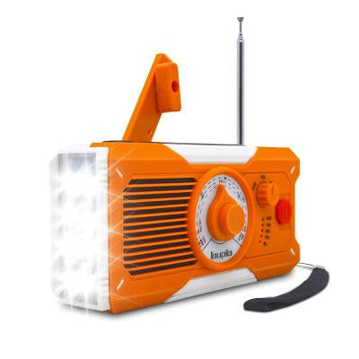 JMT-169354 Multifunctional Emergency Hand Radio with Flashlight and Reading Light, USB Charging, Compact Design