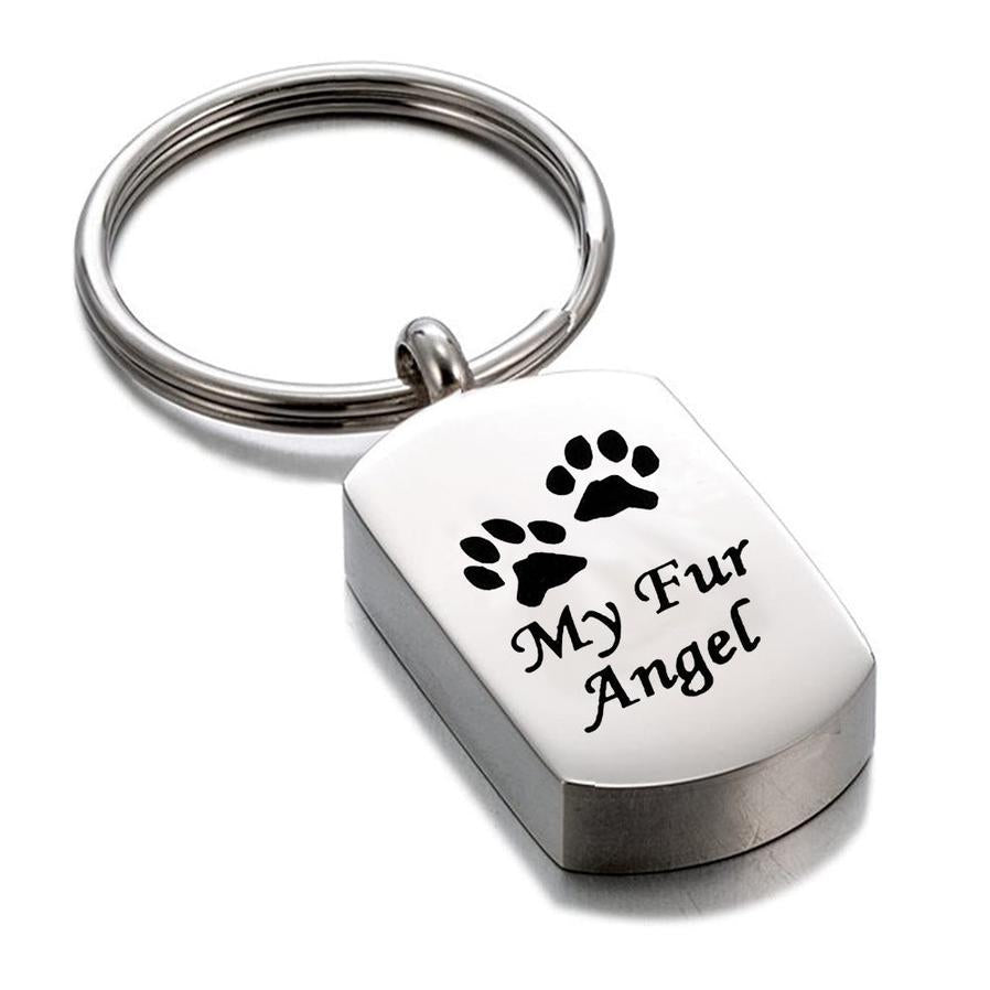 JMT-169354 Stainless Steel Aromatherapy Perfume Bottle Pendant - My Best Fur Friend Design