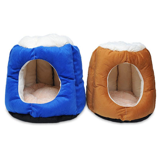 JMT-169546 Cotton Semi-Enclosed Cat Tent Nest - Stylish & Comfortable Pet Bed for Cats