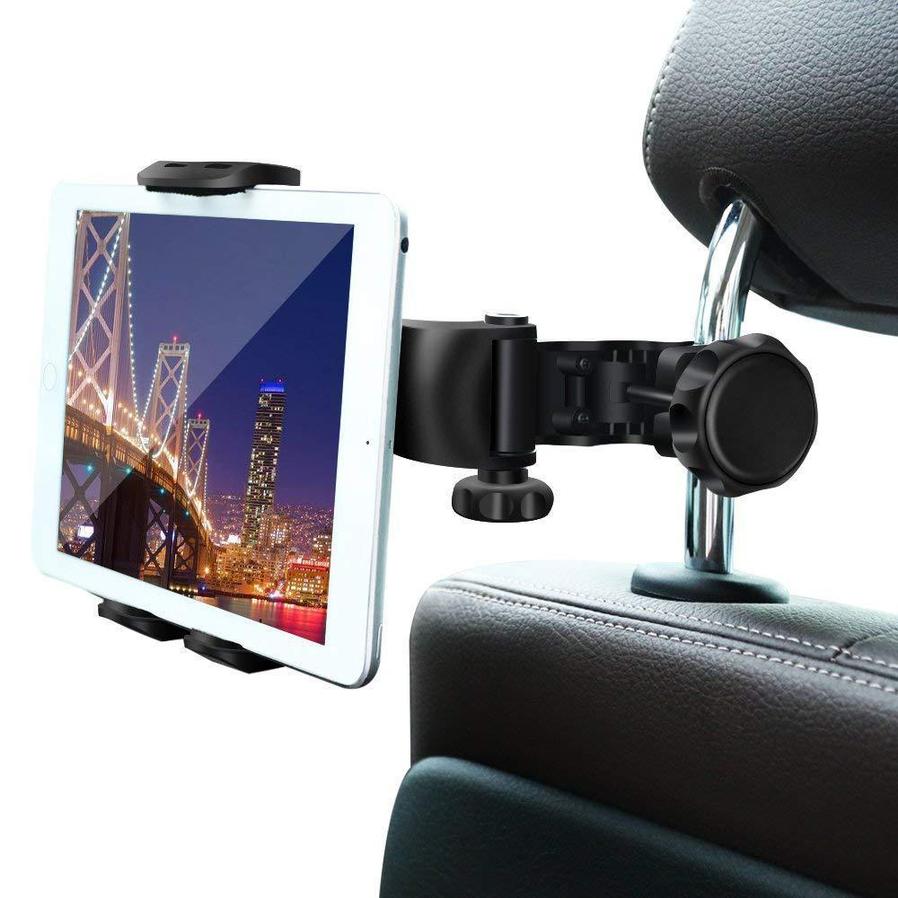 JMT-169546 Rotary Tablet Holder for Car – Compatible with iPad Mini, iPad 2, iPad 3, iPad 4, iPhone 4, iPhone 5 and More