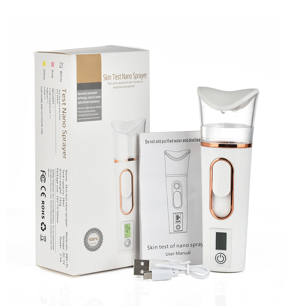 JMT-169674 Portable Nano Spray Moisturizer with Skin Measurement Feature for Face Care