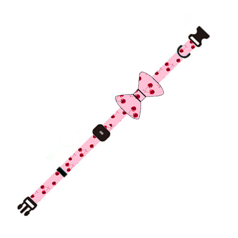 JMT-169866 Adjustable Pink Dog Leash Set with Chest Strap, Collar, Poop Bag, and Bowknot Options