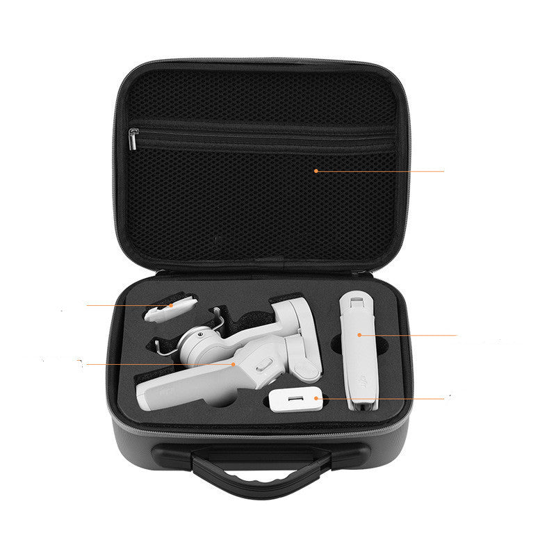 JMT-169866 Portable Grey Handbag for DJI OM4 and OSMO Mobile 3 - Waterproof Nylon Storage with Soft Handle