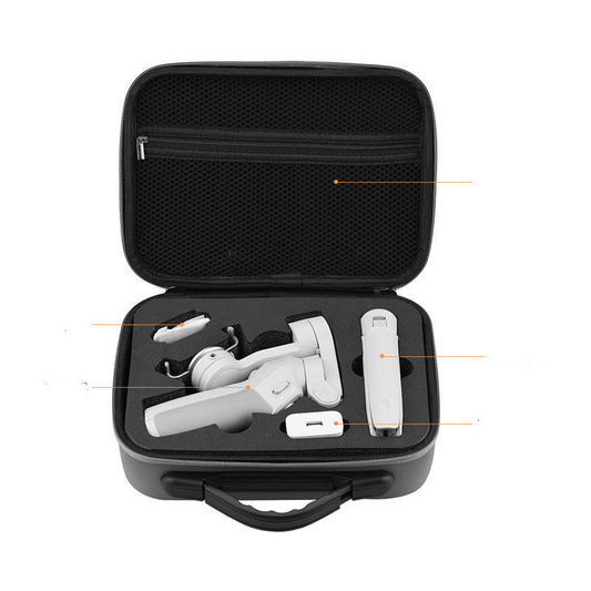 JMT-169866 Portable Grey Handbag for DJI OM4 and OSMO Mobile 3 - Waterproof Nylon Storage with Soft Handle