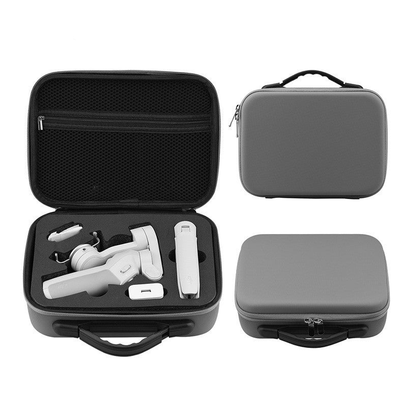 JMT-169866 Portable Grey Handbag for DJI OM4 and OSMO Mobile 3 - Waterproof Nylon Storage with Soft Handle