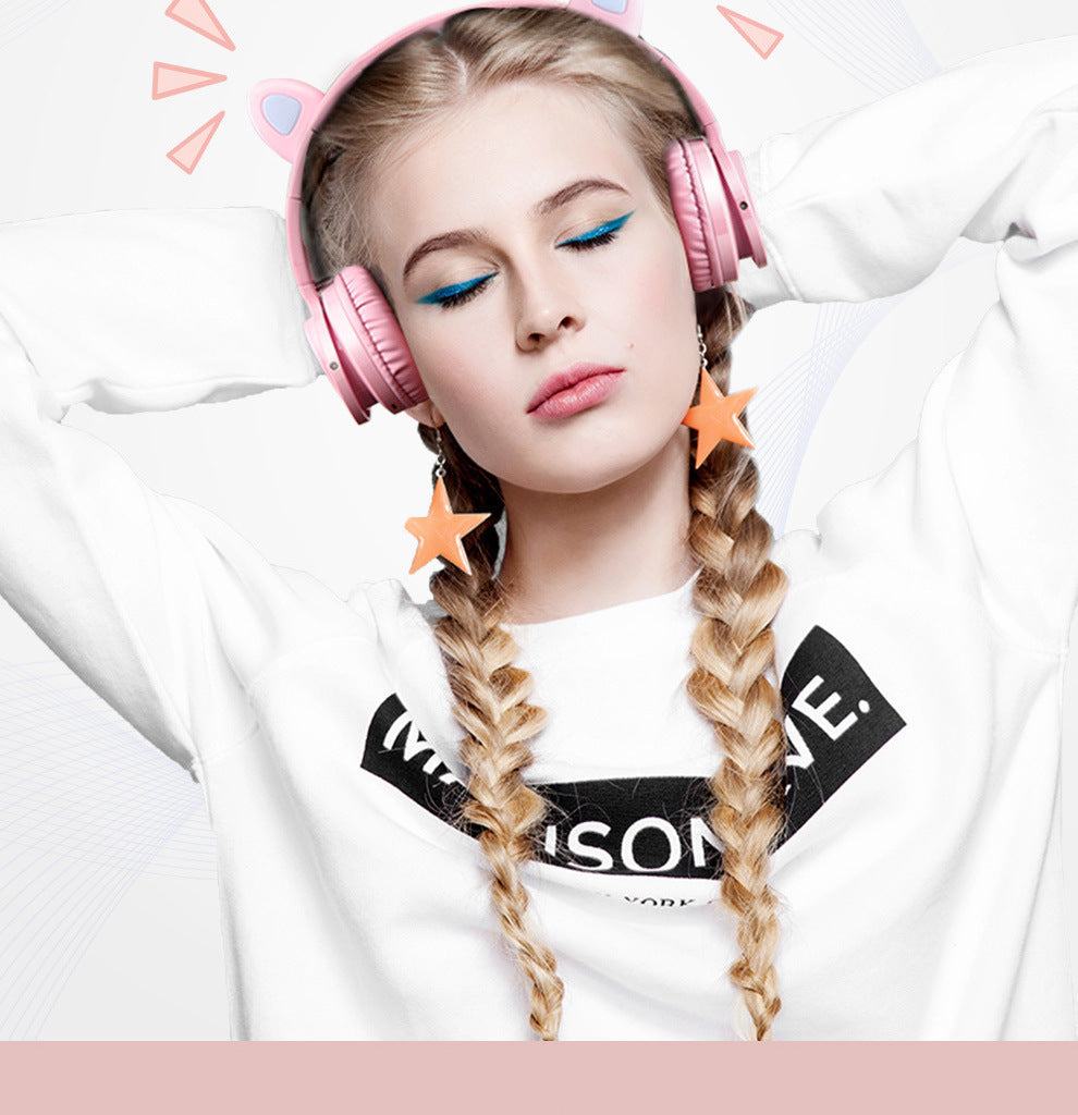 JMT-170186 Luminous Wireless Bluetooth Headset with Built-in Microphone and High-Fidelity Sound Quality