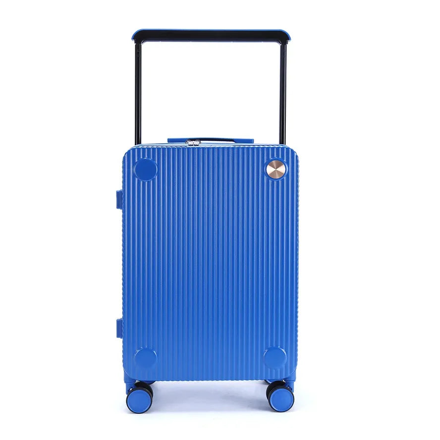 JMT-170250 Matte Finish Lightweight PC Travel Luggage Suitcase Set with Wide Trolley Handle