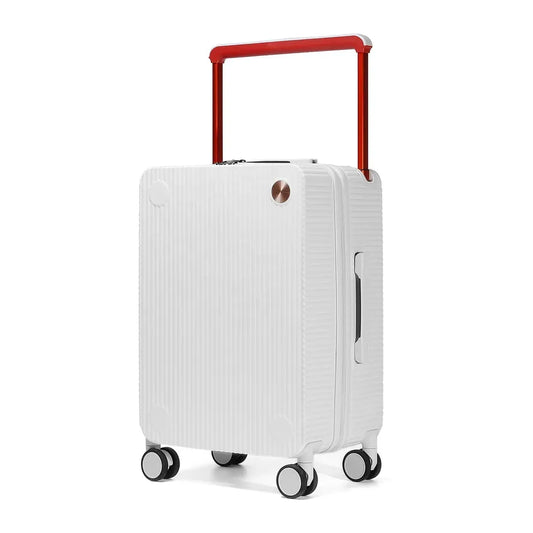 JMT-170250 Matte Finish Lightweight PC Travel Luggage Suitcase Set with Wide Trolley Handle