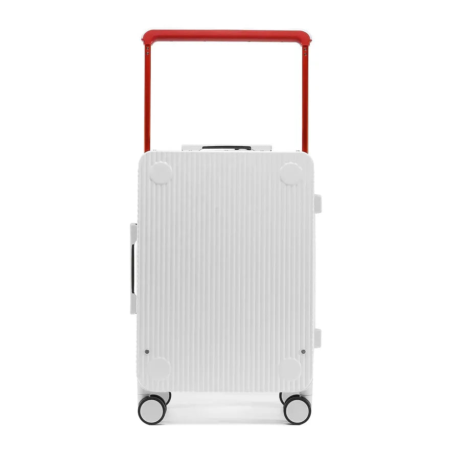 JMT-170250 Matte Finish Lightweight PC Travel Luggage Suitcase Set with Wide Trolley Handle