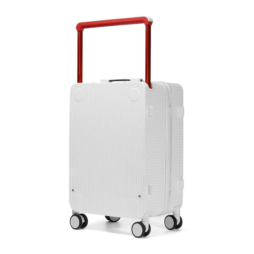 JMT-170250 Matte Finish Lightweight PC Travel Luggage Suitcase Set with Wide Trolley Handle
