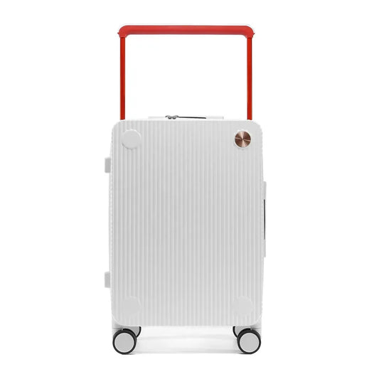 JMT-170250 Matte Finish Lightweight PC Travel Luggage Suitcase Set with Wide Trolley Handle