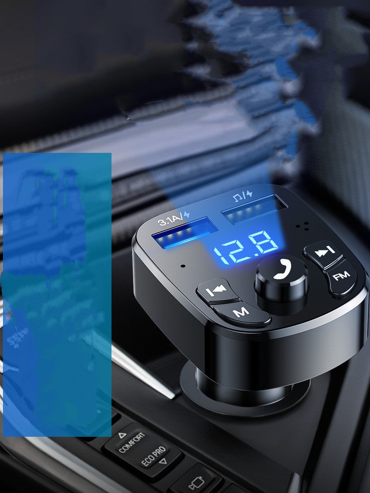 JMT-170378 Bluetooth 5.0 FM Transmitter & Hands-Free MP3 Player with Charger and Noise Reduction Function