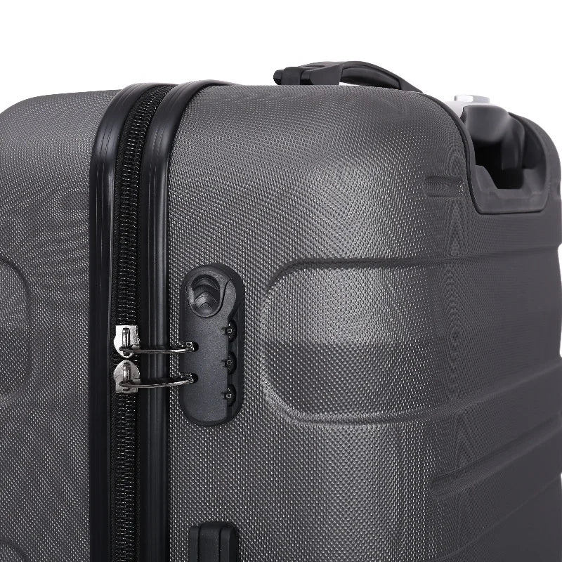JMT-170570 Spacious ABS Trolley Luggage Set - 20, 24, and 28 Inch Expandable Suitcases for Travel
