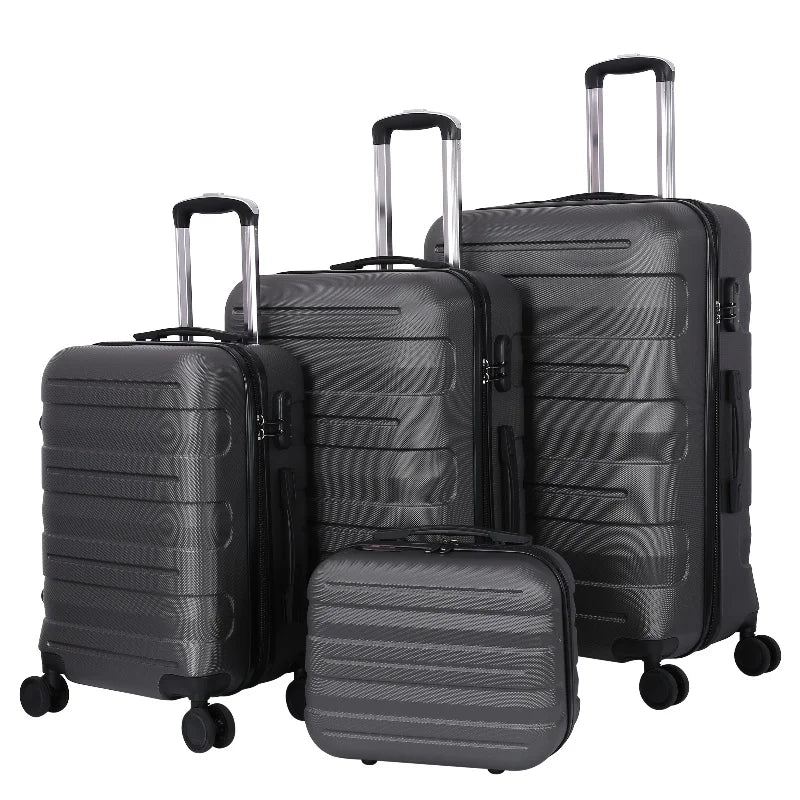 JMT-170570 Spacious ABS Trolley Luggage Set - 20, 24, and 28 Inch Expandable Suitcases for Travel