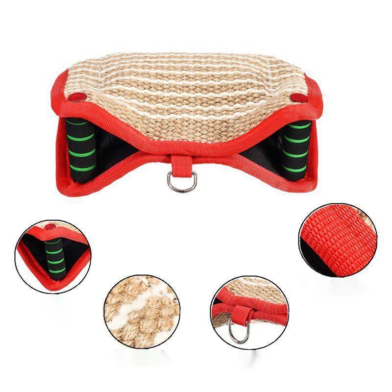 JMT-170826 Hemp Bite Pillow for Dog Training - Durable Whole Hemp Material, 300x200x120mm, 0.7kg