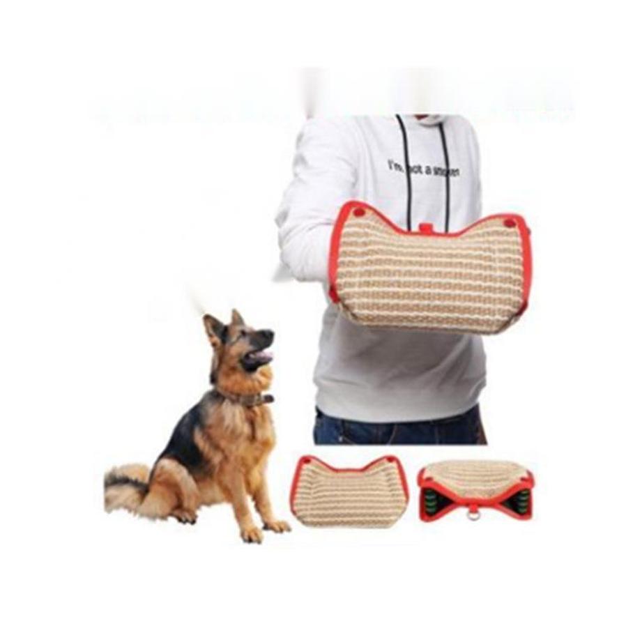 JMT-170826 Hemp Bite Pillow for Dog Training - Durable Whole Hemp Material, 300x200x120mm, 0.7kg