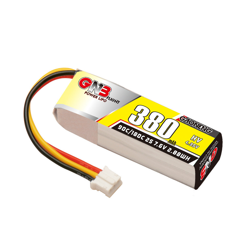 JMT-171018 High Burst 380mAh 2S 7.6V 90C Lithium Polymer Battery for Racing Drones and RC Cars