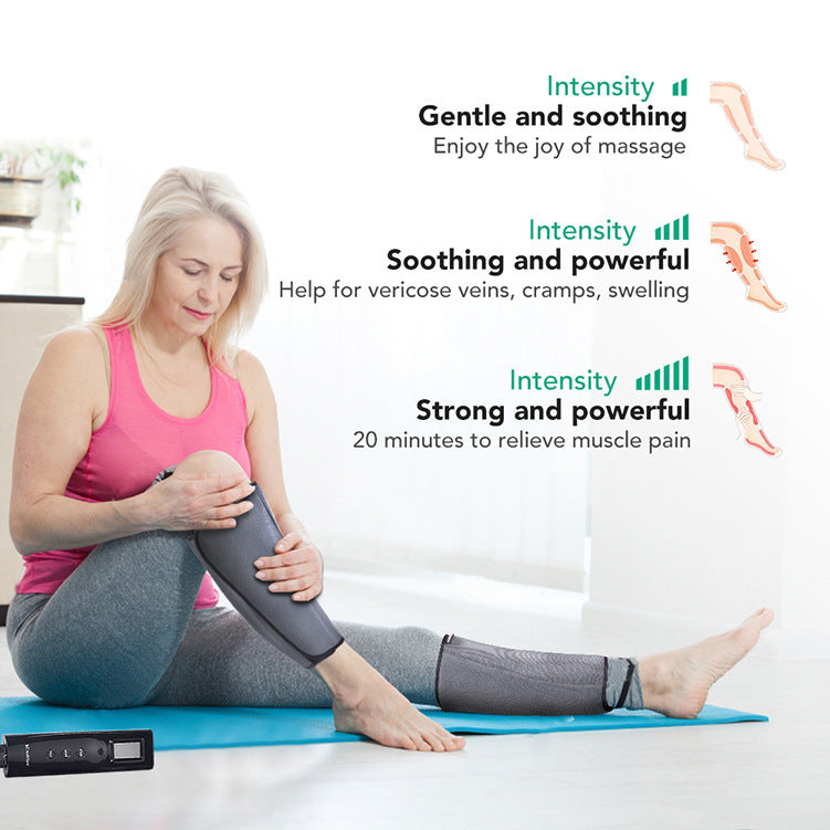 JMT-171082 Leg Air Massager with Heating Function and Adjustable Modes for Calf and Foot Therapy