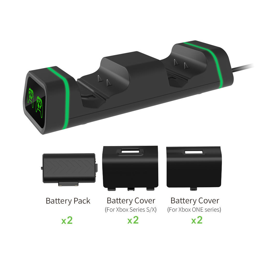 JMT-171146 Dual Charging Kit for Xbox Series X/S Controllers with Ni-MH Battery Packs and Covers