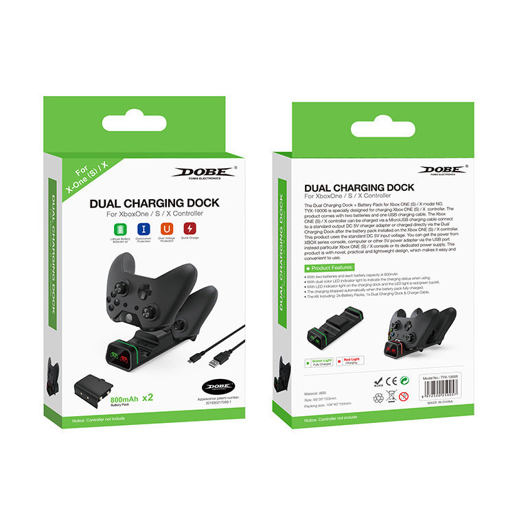 JMT-171146 Dual Charging Kit for Xbox Series X/S Controllers with Ni-MH Battery Packs and Covers