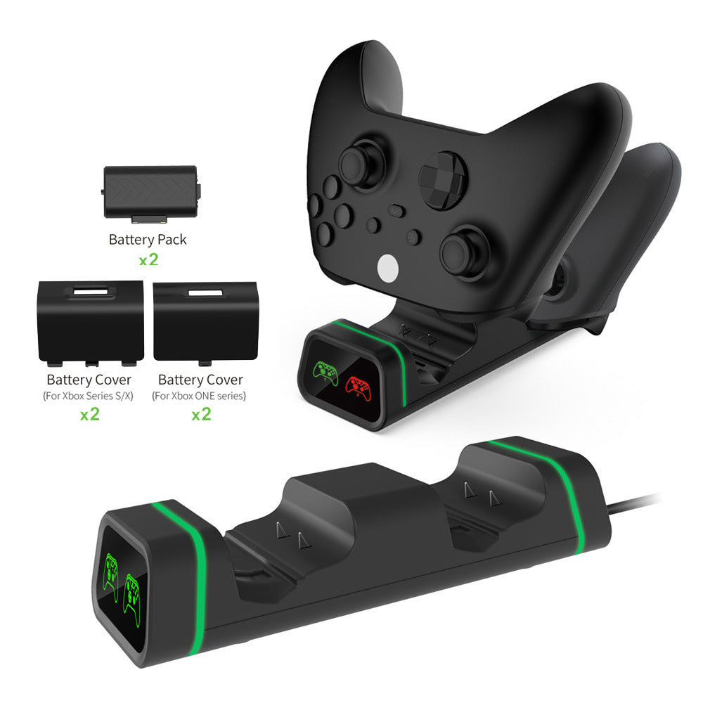 JMT-171146 Dual Charging Kit for Xbox Series X/S Controllers with Ni-MH Battery Packs and Covers