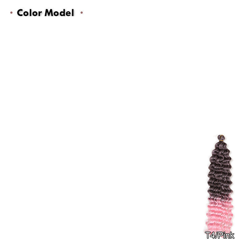 JMT-171210 22 Inch Deep Twist Water Wave Wig in Various Colors for Women