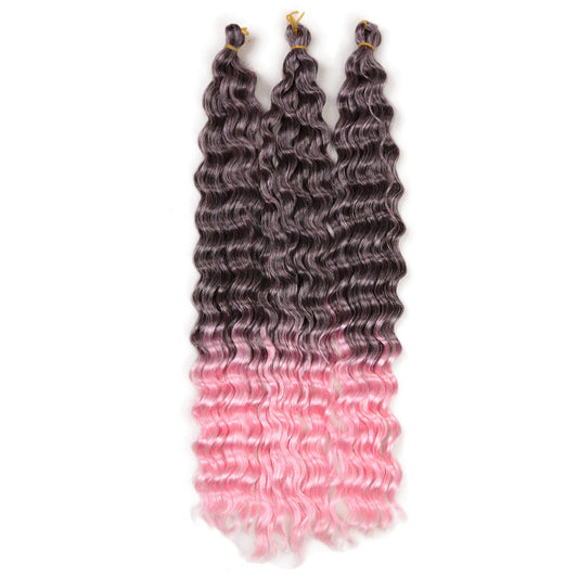 JMT-171210 22 Inch Deep Twist Water Wave Wig in Various Colors for Women