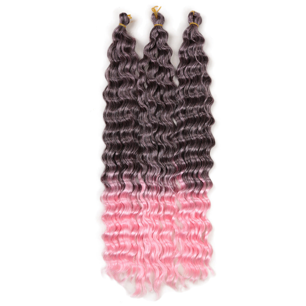 JMT-171210 22 Inch Deep Twist Water Wave Wig in Various Colors for Women