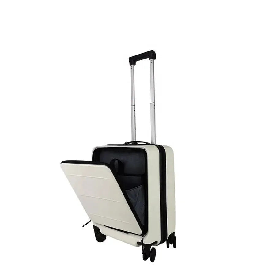 JMT-171402 Customisable Trolley Luggage with Front Pocket for Travel Convenience