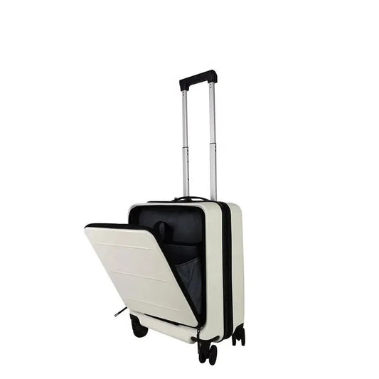 JMT-171402 Customisable Trolley Luggage with Front Pocket for Travel Convenience