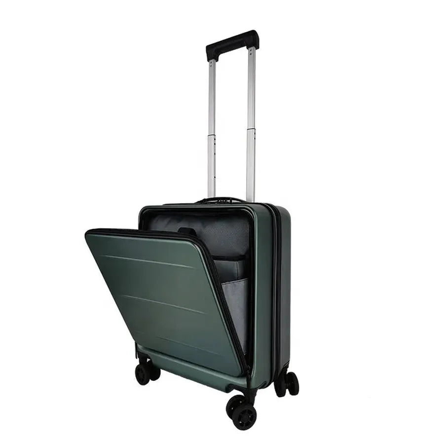 JMT-171402 Customisable Trolley Luggage with Front Pocket for Travel Convenience