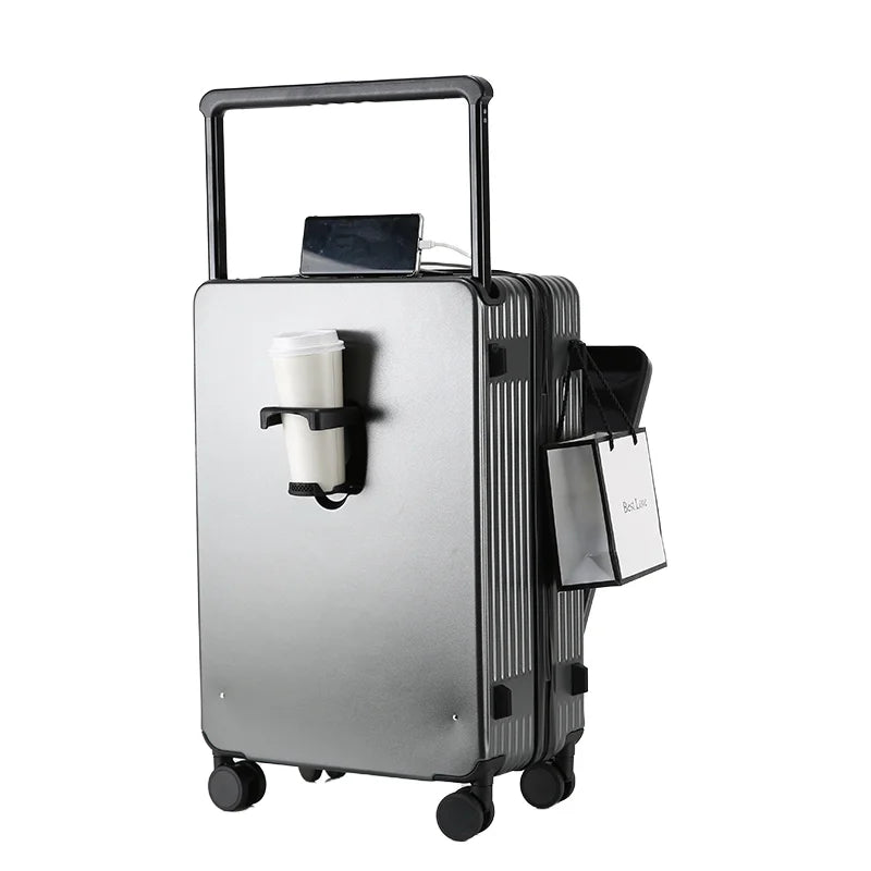 JMT-171722 Wide Handle Cabin Suitcase with Laptop Compartment for Travel and School Use