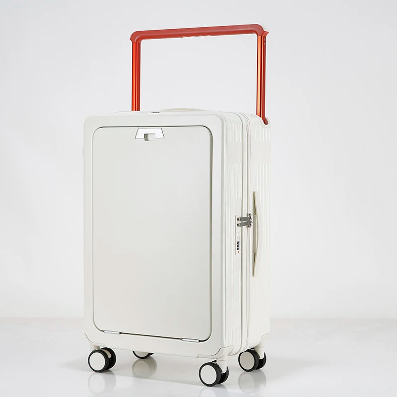 JMT-171722 Wide Handle Cabin Suitcase with Laptop Compartment for Travel and School Use