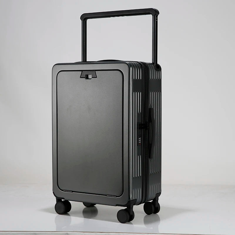 JMT-171722 Wide Handle Cabin Suitcase with Laptop Compartment for Travel and School Use