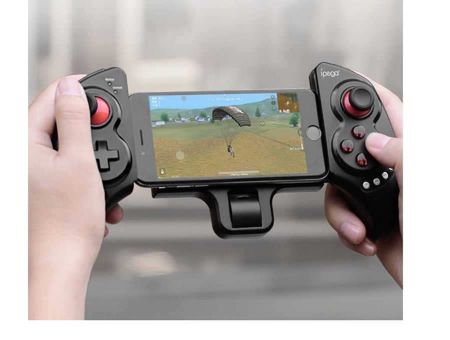 JMT-171850 Wireless Bluetooth Game Controller with Telescopic Stand for Mobile Devices and Tablets, Compatible with Android and iOS