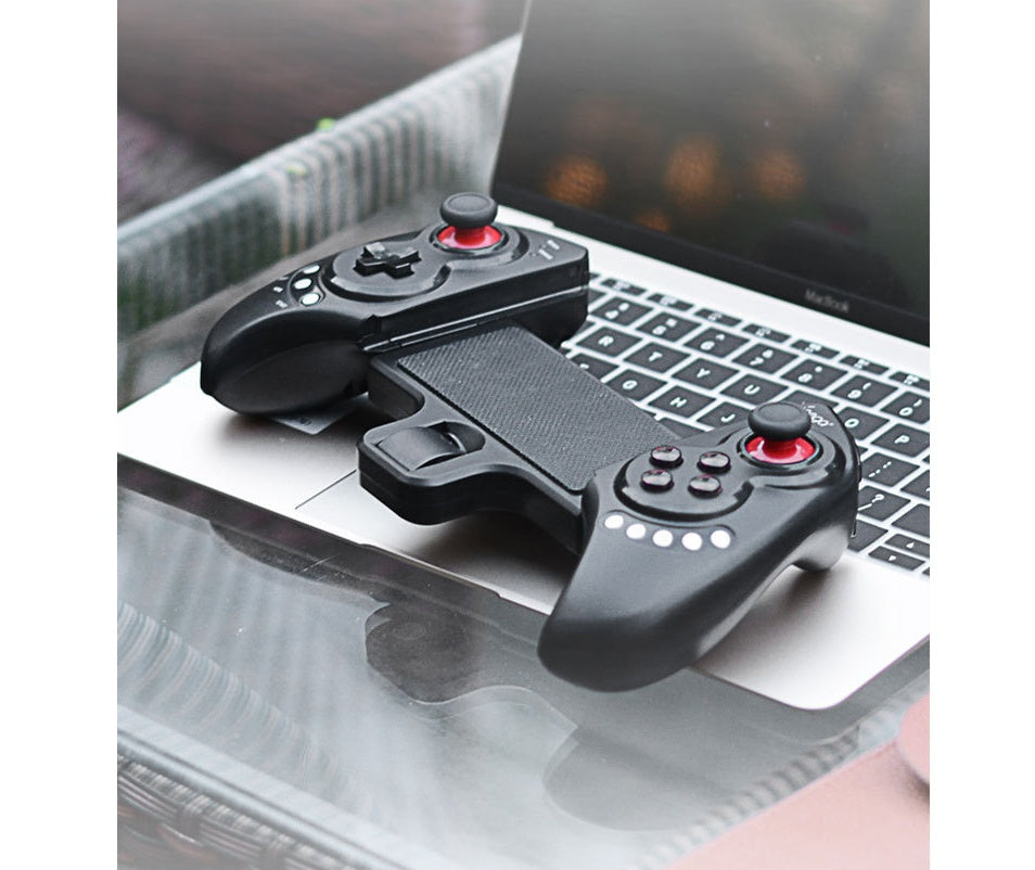 JMT-171850 Wireless Bluetooth Game Controller with Telescopic Stand for Mobile Devices and Tablets, Compatible with Android and iOS