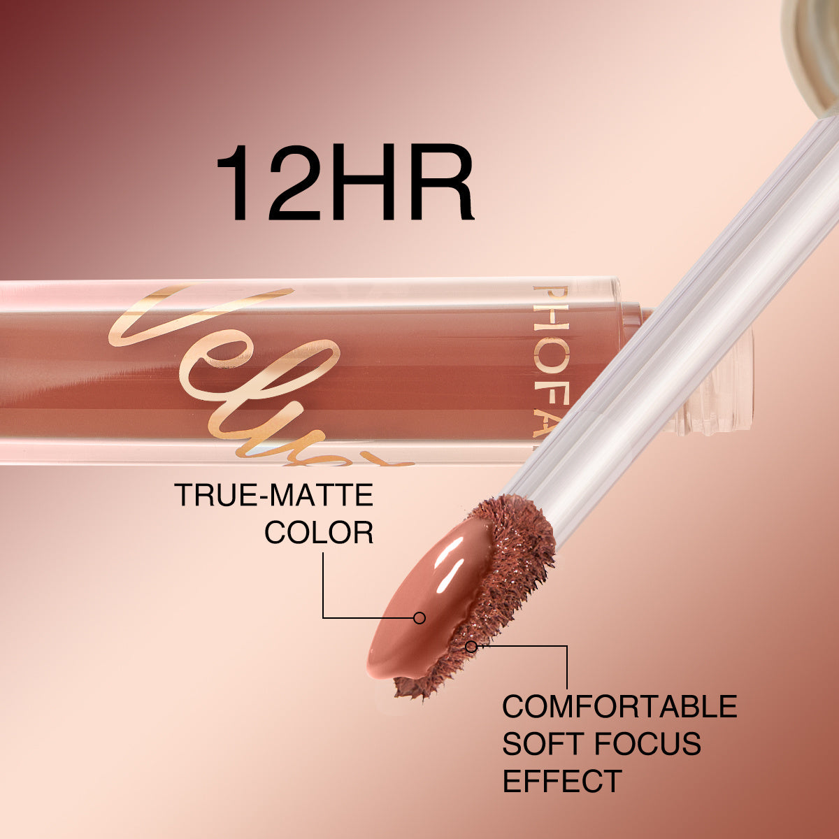 JMT-172106 Weightless Matte Velvet Lip Gloss - 3 ML, Smooth Finish for Full-Pigment Color