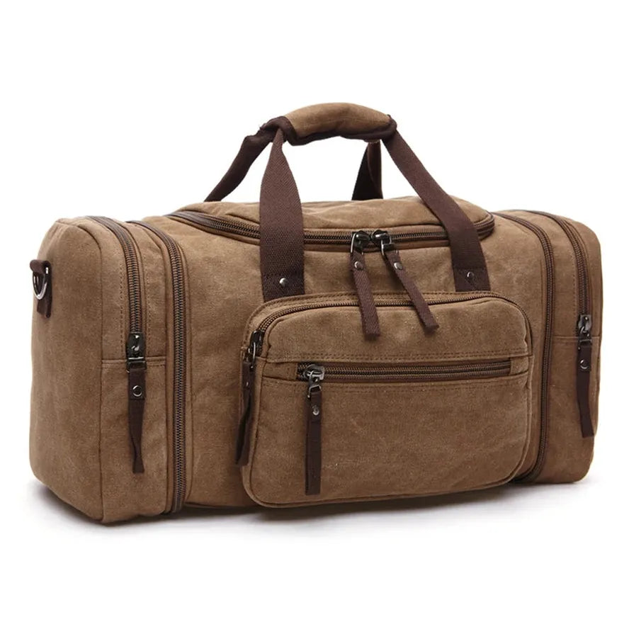 JMT-172234 Stylish Large Capacity Canvas Travel Tote Bag - Waterproof Luggage Duffel Bag
