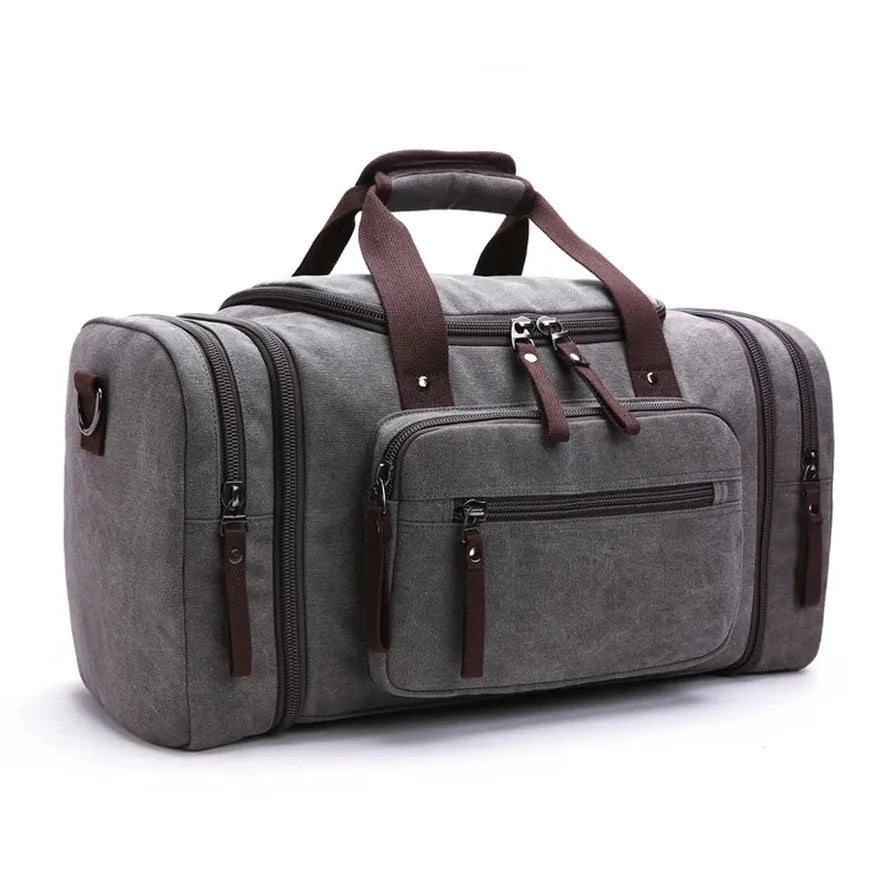 JMT-172234 Stylish Large Capacity Canvas Travel Tote Bag - Waterproof Luggage Duffel Bag