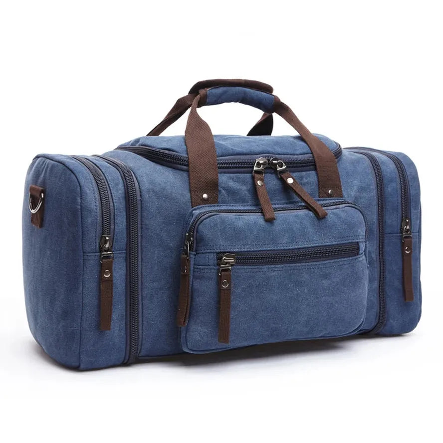 JMT-172234 Stylish Large Capacity Canvas Travel Tote Bag - Waterproof Luggage Duffel Bag