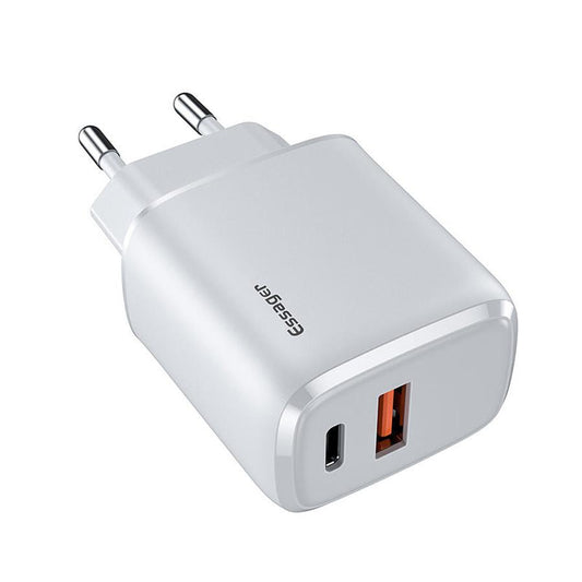 JMT-172682 20W Fast Charge Adapter with Dual Output Ports for USB and Type-C Devices