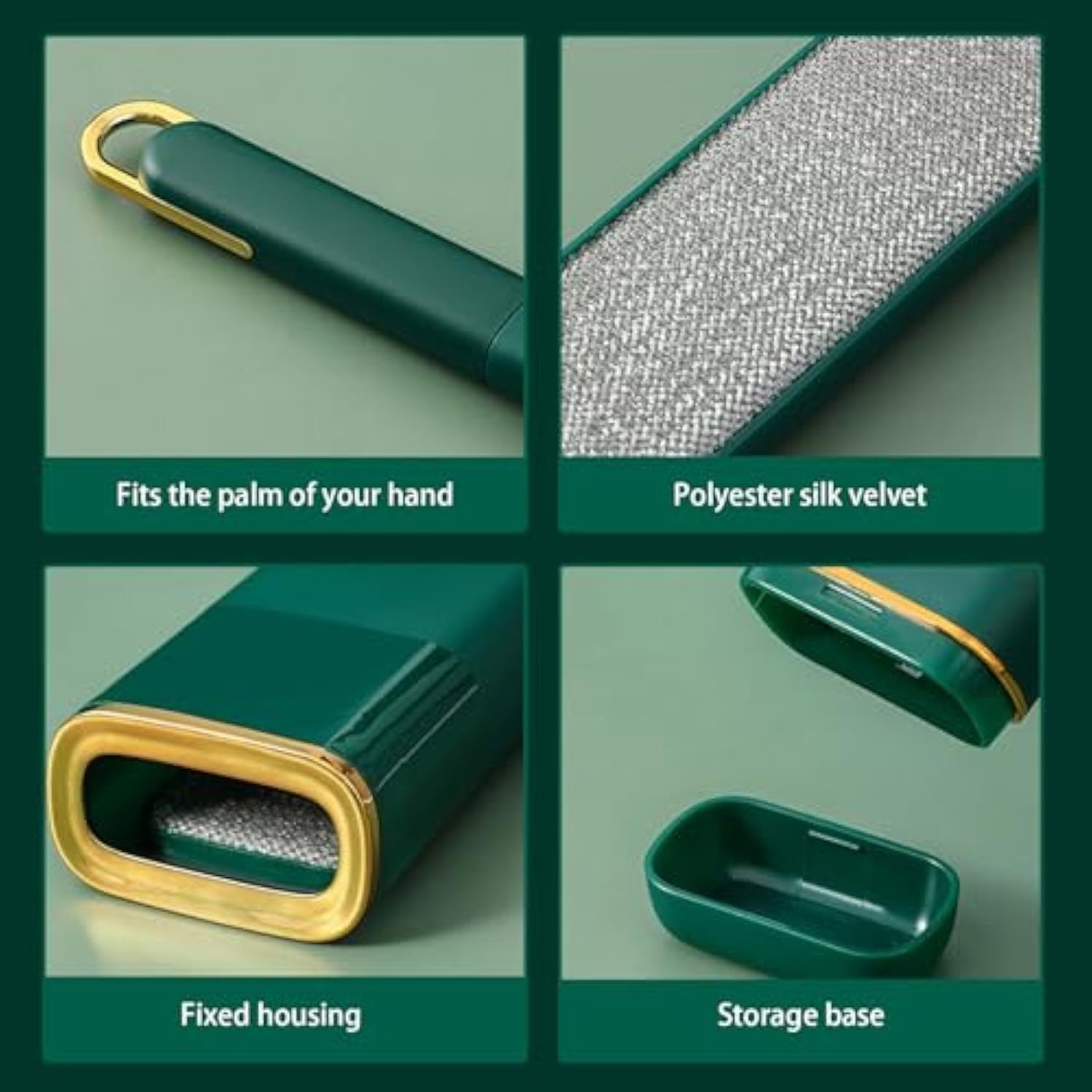 JMT-172810 Self-Cleaning Double-Sided Pet Hair Remover Brush for Clothes and Furniture