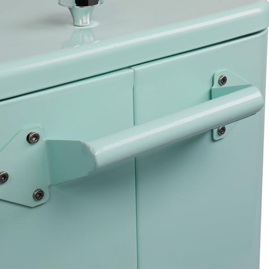 JMT-172874 Mint Green Insulated Freezer Trolley 91x84.5x38.5cm Rectangular Plastic Box