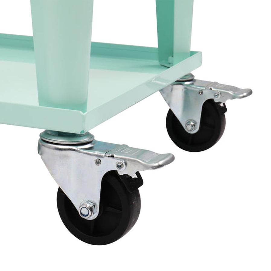 JMT-172874 Mint Green Insulated Freezer Trolley 91x84.5x38.5cm Rectangular Plastic Box